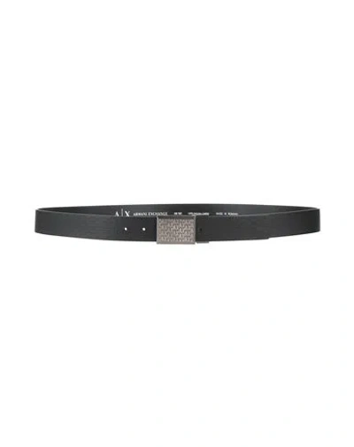 Armani Exchange Man Belt Midnight Blue Size Onesize Leather Fibre