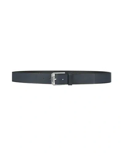 Armani Exchange Man Belt Navy Size Onesize Cow Leather