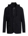 Armani Exchange Man Blazer Black Size 40 Polyester, Elastane In Black