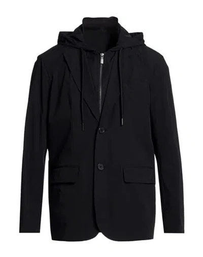 Armani Exchange Man Blazer Black Size 40 Polyester, Elastane
