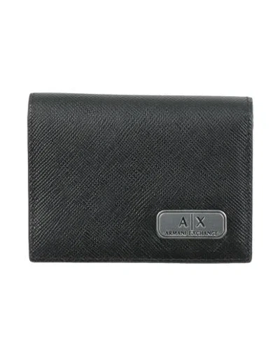 Armani Exchange Man Cardholder Black Size - Leather