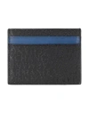 Armani Exchange Man Cardholder Black Size - Polyester, Cotton, Pvc - Polyvinyl Chloride In Black