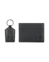 Armani Exchange Man Cardholder Black Size - Regenerated Leather, Polyester, Zinc In Black