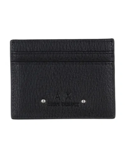 Armani Exchange Man Cardholder Black Size - Leather