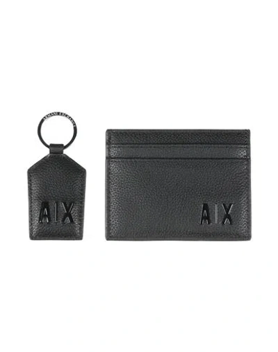 Armani Exchange Man Cardholder Black Size - Polyester