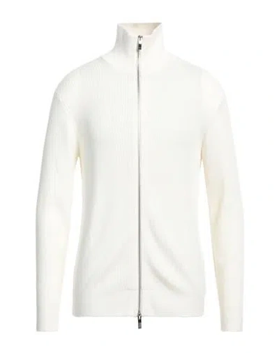 Armani Exchange Man Cardigan White Size M Acrylic, Cotton, Virgin Wool, Elastane In White