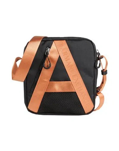 Armani Exchange Man Cross-body Bag Black Size - Polyester, Pvc - Polyvinyl Chloride