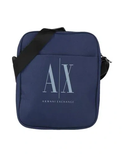 Armani Exchange Man Cross-body Bag Navy Size - Polyester
