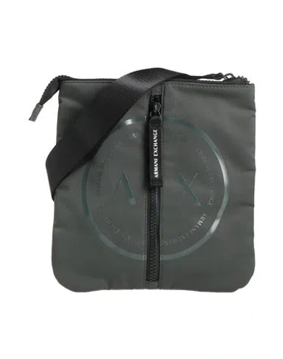 Armani Exchange Man Cross-body Bag Military Green Size - Polyester