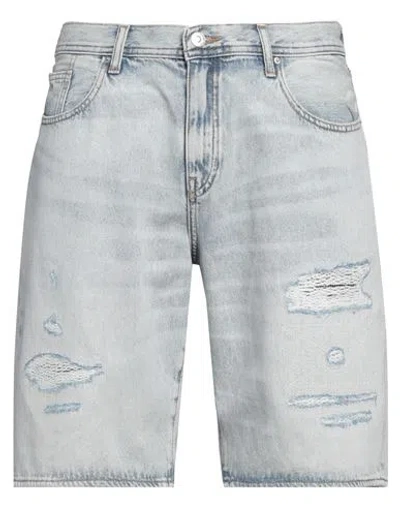 Armani Exchange Man Denim Shorts Blue Size 31 Cotton
