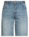 Armani Exchange Man Denim Shorts Blue Size 33 Cotton, Polyester, Viscose, Elastane In Blue