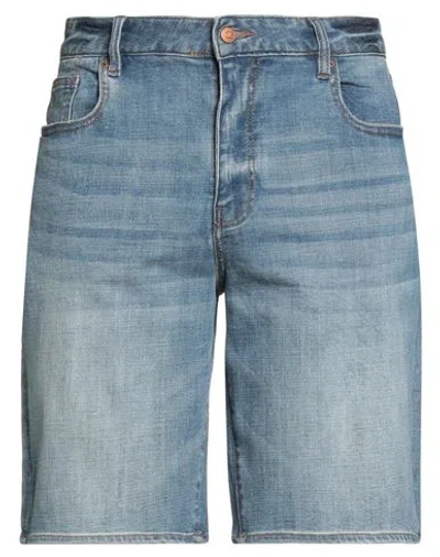 Armani Exchange Man Denim Shorts Blue Size 33 Cotton, Polyester, Viscose, Elastane