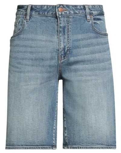 ARMANI EXCHANGE ARMANI EXCHANGE MAN DENIM SHORTS BLUE SIZE 38 COTTON, ELASTANE