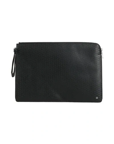 Armani Exchange Man Handbag Black Size - Polyester, Polyurethane