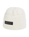 Armani Exchange Man Hat Cream Size Onesize Wool, Polyamide In White