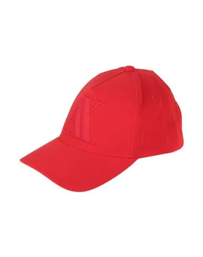 Armani Exchange Man Hat Red Size Onesize Elastomultiester