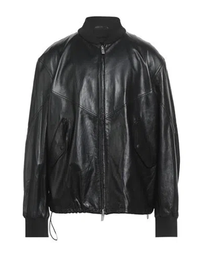 Armani Exchange Man Jacket Black Size Xxl Lambskin