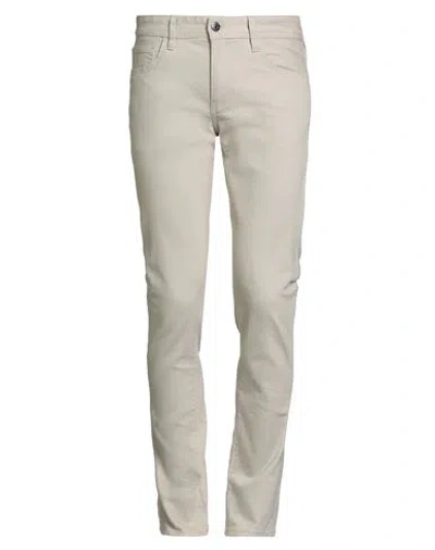 Armani Exchange Man Jeans Beige Size 34 Cotton, Elastane In Gray