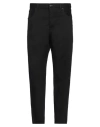 Armani Exchange Man Jeans Black Size 33 Cotton, Polyester, Viscose, Elastane In Black