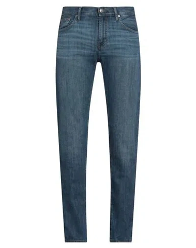 Armani Exchange Man Jeans Blue Size 28 Cotton, Elastomultiester, Linen