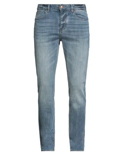 ARMANI EXCHANGE ARMANI EXCHANGE MAN JEANS BLUE SIZE 29W-32L COTTON, POLYESTER, VISCOSE, ELASTANE