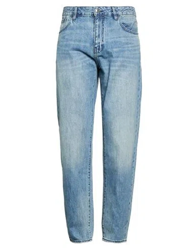 Armani Exchange Man Jeans Blue Size 29w-32l Cotton