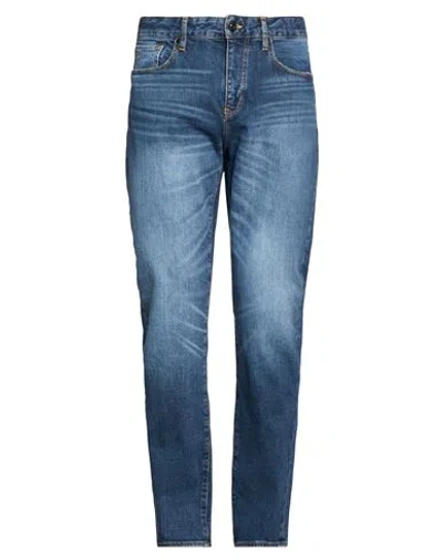Armani Exchange Man Jeans Blue Size 29w-32l Cotton, Elastane