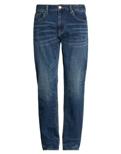 Armani Exchange Man Jeans Blue Size 29w-33l Cotton, Polyester, Elastane