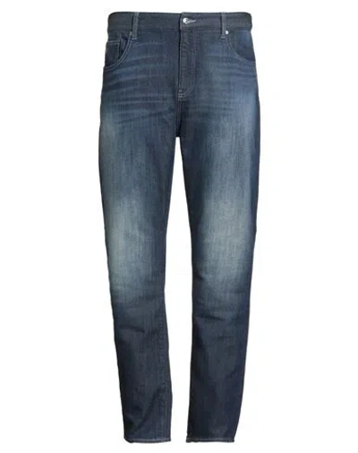 Armani Exchange Man Jeans Blue Size 30w-30l Cotton, Polyester, Elastane