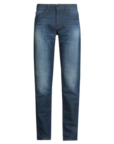 ARMANI EXCHANGE ARMANI EXCHANGE MAN JEANS BLUE SIZE 30W-32L COTTON, POLYESTER, ELASTANE