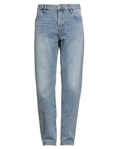 Armani Exchange Man Jeans Blue Size 31w-32l Cotton, Polyester, Elastane