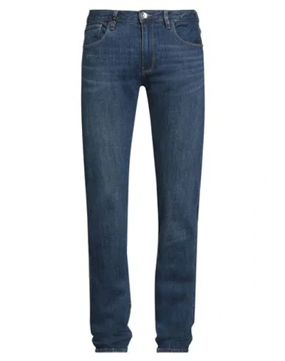 Armani Exchange Man Jeans Blue Size 32w-32l Cotton, Elastane