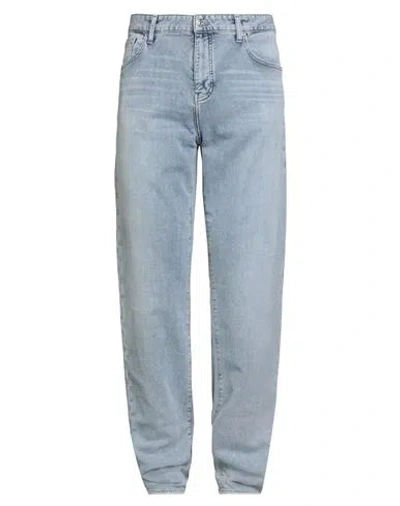 Armani Exchange Man Jeans Blue Size 33w-30l Cotton, Polyester, Elastane