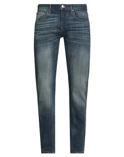 Armani Exchange Man Jeans Blue Size 33w-32l Cotton, Elastane