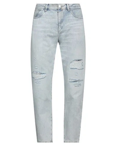 Armani Exchange Man Denim Pants Blue Size 34 Cotton