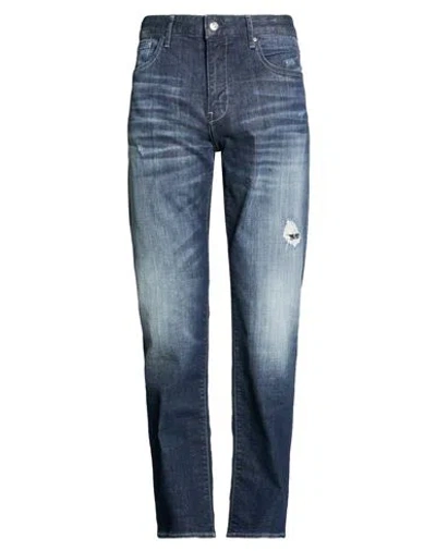 Armani Exchange Man Jeans Blue Size 34 Cotton, Elastane