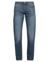 Armani Exchange Man Jeans Blue Size 30 Cotton, Lyocell, Linen In Blue