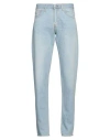 Armani Exchange Man Jeans Blue Size 34w-32l Cotton, Lyocell, Linen In Blue