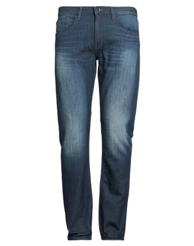 ARMANI EXCHANGE ARMANI EXCHANGE MAN JEANS BLUE SIZE 34W-32L COTTON, POLYESTER, ELASTANE