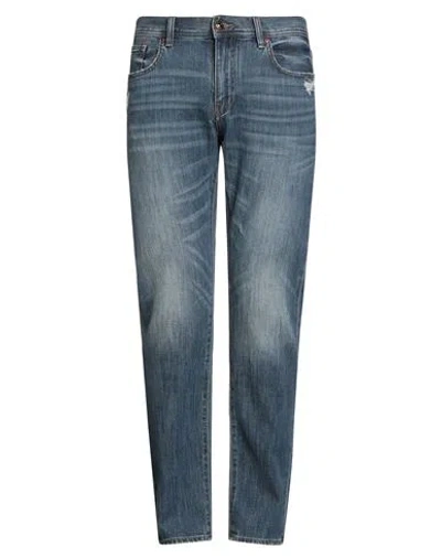 Armani Exchange Man Jeans Blue Size 34w-32l Cotton, Polyester, Elastane