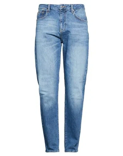 Armani Exchange Man Jeans Blue Size 34w-32l Cotton, Elastane