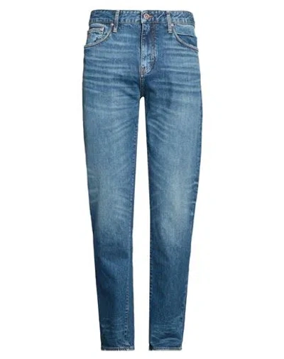 Armani Exchange Man Jeans Blue Size 34w-32l Cotton, Lyocell, Elastane