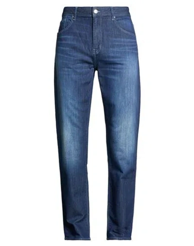 Armani Exchange Man Jeans Blue Size 34w-32l Cotton, Polyester, Elastane