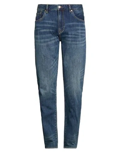 Armani Exchange Man Jeans Blue Size 34w-32l Cotton, Polyester, Elastane