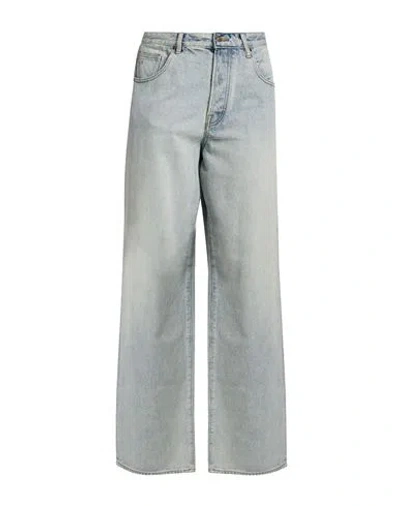 Armani Exchange Man Jeans Blue Size 36 Cotton In Gray