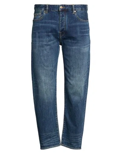 Armani Exchange Man Jeans Blue Size 36 Cotton, Polyester, Elastane