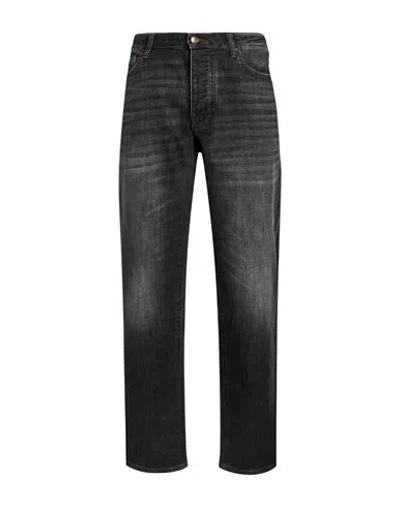 Armani Exchange Man Jeans Blue Size 36 Cotton, Polyester, Elastane In Black