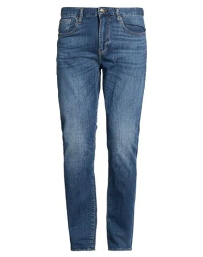 Armani Exchange Man Jeans Blue Size 36w-32l Cotton, Elastane