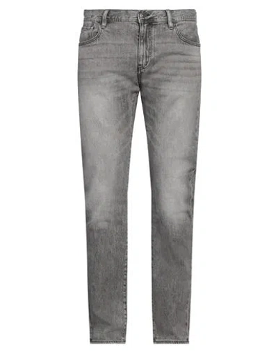 Armani Exchange Man Jeans Grey Size 34 Cotton, Polyester, Elastane