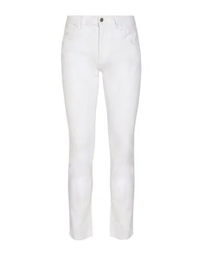 Armani Exchange Man Jeans White Size 36 Cotton, Elastane